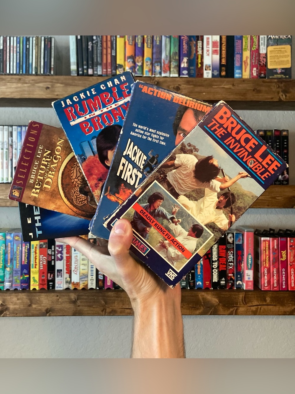Martial Arts VHS Movies Jackie Chan Bruce Lee